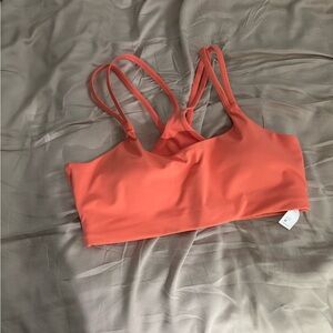 Fabletics Orange Strappy Sports Bra Intimates